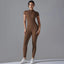 Volupie Zip Jumpsuit | Mono Deportivo Manga Corta con Cremallera