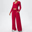 Volupie Flow Dance Complete Set | Conjunto 3 Piezas Top Halter + Wrap Manga Larga + Pantalón Wide Leg