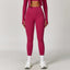Women's High Waist Seamless Yoga Leggings Breathable Gym Clothing Elastic Waist Wholesale Scrunch Butt Push Leggings Solid