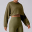 Volupie Oversize Crop Pullover | Sudadera Cropped Oversized Manga Larga