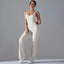 Volupie Bare Flare Jumpsuit | Mono Deportivo Sin Mangas Espalda Abierta Pierna Flare