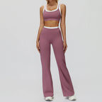 Wholesale Naked Feeling Yoga Set Women 2 Piece Set High Waist Seamless Fitness Workout Sportswear Outfit
