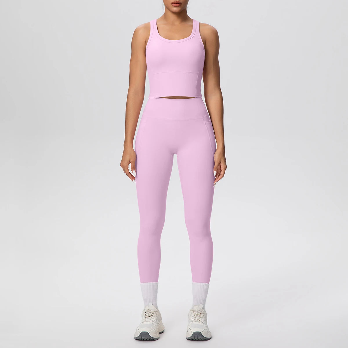 Volupie Utility Aura Set | Top Deportivo + Legging Tiro Alto