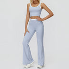 Wholesale Naked Feeling Yoga Set Women 2 Piece Set High Waist Seamless Fitness Workout Sportswear Outfit