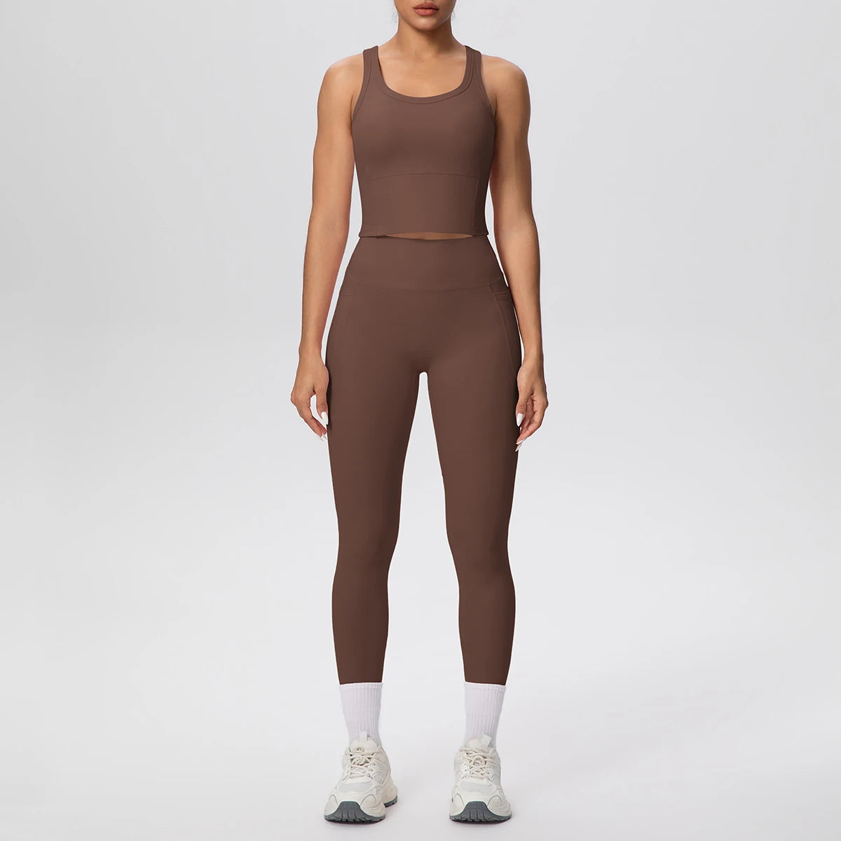 Volupie Utility Aura Set | Top Deportivo + Legging Tiro Alto