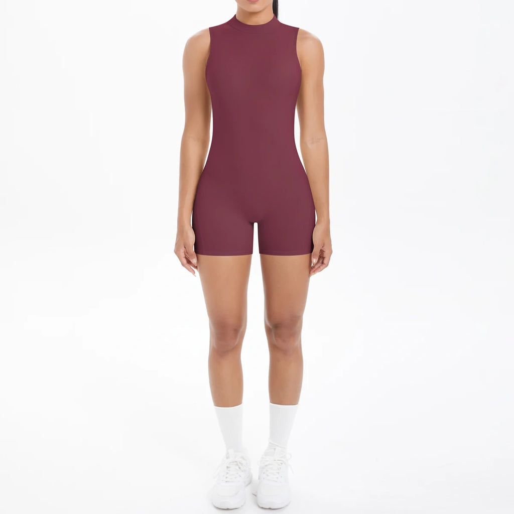 Sleeveless Cut Yoga Jumpsuits Built-In Bra Yoga One Piece Exercise Fitness Yoga Sports Vest One Piece