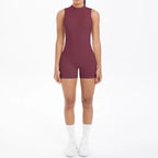 Sleeveless Cut Yoga Jumpsuits Built-In Bra Yoga One Piece Exercise Fitness Yoga Sports Vest One Piece