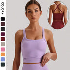 2026 Trend Butter Soft High Stretch Sports Bra Padded Yoga Bra Crop Top Workout Gym Cami Tank Top for Women