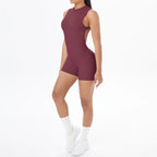 Sleeveless Cut Yoga Jumpsuits Built-In Bra Yoga One Piece Exercise Fitness Yoga Sports Vest One Piece