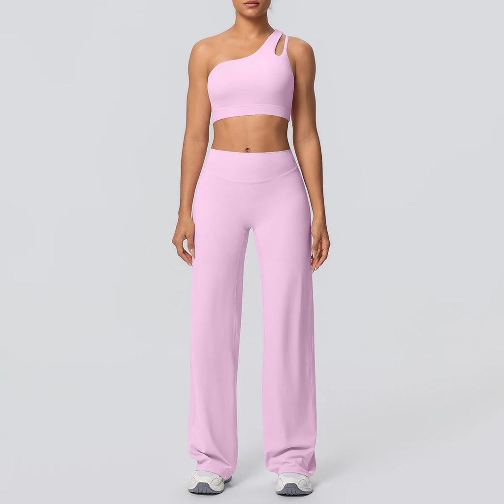 Volupie Diagonal Flow Set | Top Asimétrico + Pantalón Wide Leg