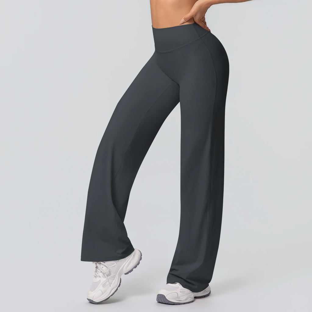 Volupie Diagonal Flow Pants | Top Deportivo o Pantalón Wide Leg Tiro Alto