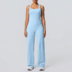Volupie Diagonal Flow Racer Set | Top Racerback + Pantalón Wide Leg