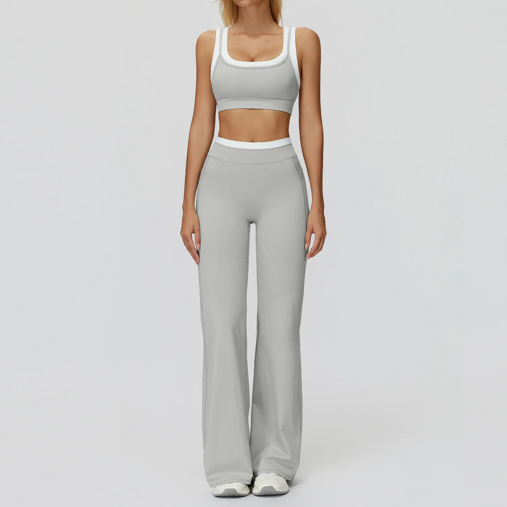 Wholesale Naked Feeling Yoga Set Women 2 Piece Set High Waist Seamless Fitness Workout Sportswear Outfit