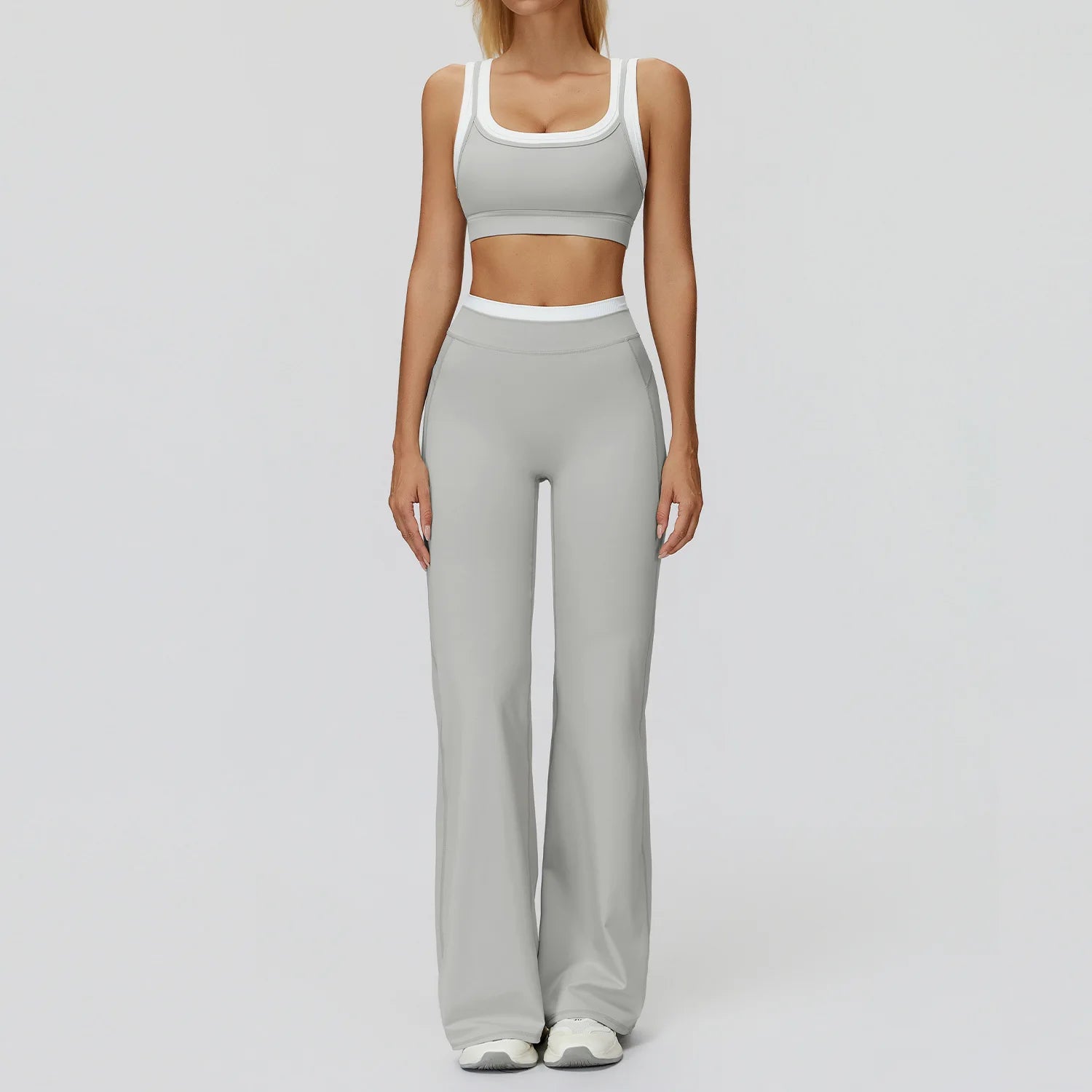 Wholesale Naked Feeling Yoga Set Women 2 Piece Set High Waist Seamless Fitness Workout Sportswear Outfit