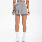 High Quality Casual Pleated Sports Skirt with Quick Drying Side Pockets Anti-Slip Fitness Skirt for Tennis Gym Wear Front Logo