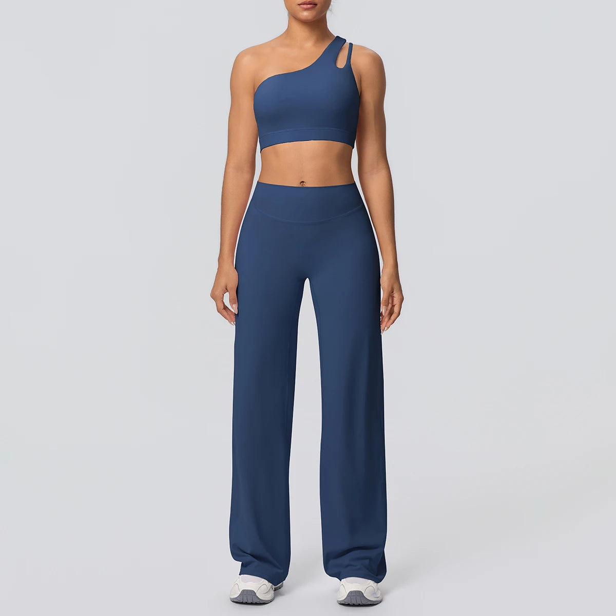 Volupie Diagonal Flow Set | Top Asimétrico + Pantalón Wide Leg
