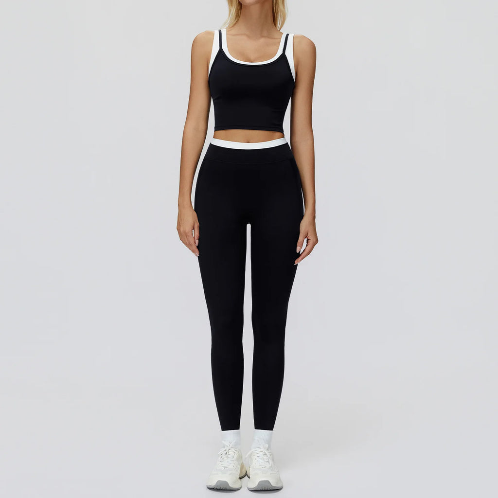 Wholesale Naked Feeling Yoga Set Women 2 Piece Set High Waist Seamless Fitness Workout Sportswear Outfit