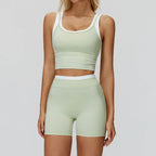 Wholesale Naked Feeling Yoga Set Women 2 Piece Set High Waist Seamless Fitness Workout Sportswear Outfit
