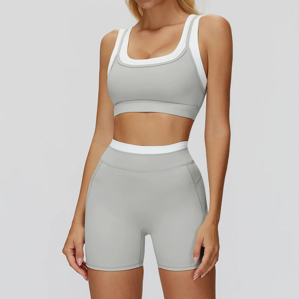 Wholesale Naked Feeling Yoga Set Women 2 Piece Set High Waist Seamless Fitness Workout Sportswear Outfit