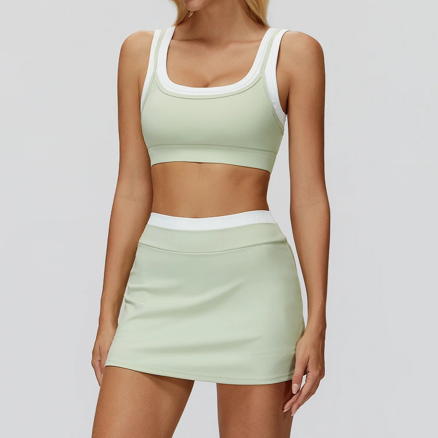 Wholesale Naked Feeling Yoga Set Women 2 Piece Set High Waist Seamless Fitness Workout Sportswear Outfit