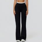 Factory Wholesale Women High Waist Workout Pants Gym Tights Activewear Naked Feeling Color Block Yoga Wear