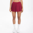 High Quality Casual Pleated Sports Skirt with Quick Drying Side Pockets Anti-Slip Fitness Skirt for Tennis Gym Wear Front Logo