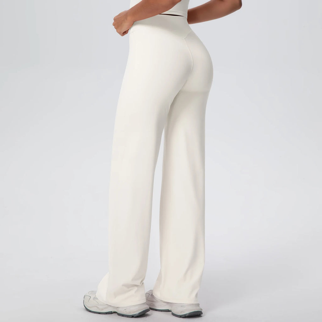 Volupie Diagonal Flow Pants | Top Deportivo o Pantalón Wide Leg Tiro Alto