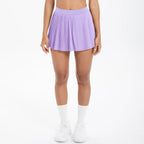 High Quality Casual Pleated Sports Skirt with Quick Drying Side Pockets Anti-Slip Fitness Skirt for Tennis Gym Wear Front Logo