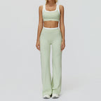 Wholesale Naked Feeling Yoga Set Women 2 Piece Set High Waist Seamless Fitness Workout Sportswear Outfit