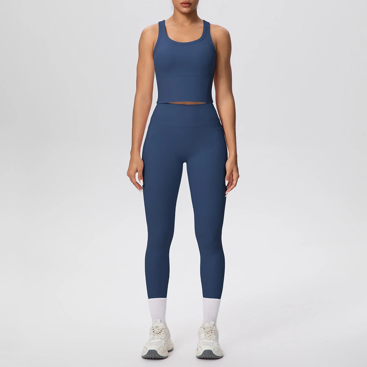 Volupie Utility Aura Set | Top Deportivo + Legging Tiro Alto