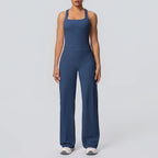 Volupie Diagonal Flow Racer Set | Top Racerback + Pantalón Wide Leg
