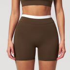 Wholesale Naked Feeling Yoga Shorts Women Ribbed Seamless Biker Shorts Fitness Running Workout Shorts