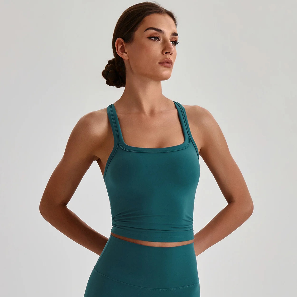 2026 Trend Butter Soft High Stretch Sports Bra Padded Yoga Bra Crop Top Workout Gym Cami Tank Top for Women