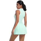 Custom Logo Womens Clothing Yoga Sets Tank Tops for Women Tennis Wear Skirt Set Golf Dress Pleated Skirt Gym Fitness Sportswear