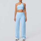 Volupie Diagonal Flow Set | Top Asimétrico + Pantalón Wide Leg