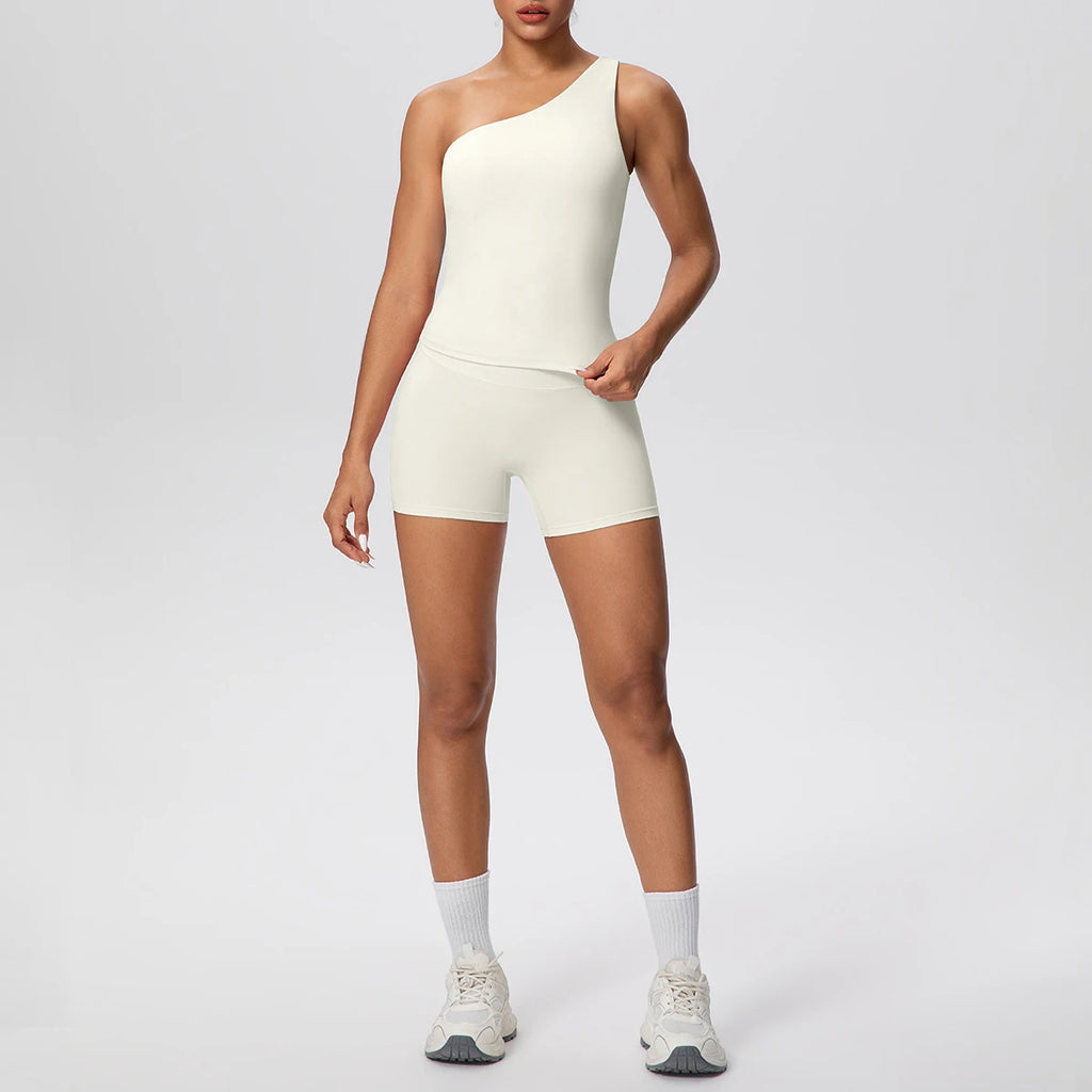 Customized Yoga Leggings Sports Top for Running Yoga Gym Fitness Summer Breathable Fitness Women's Shorts Sets