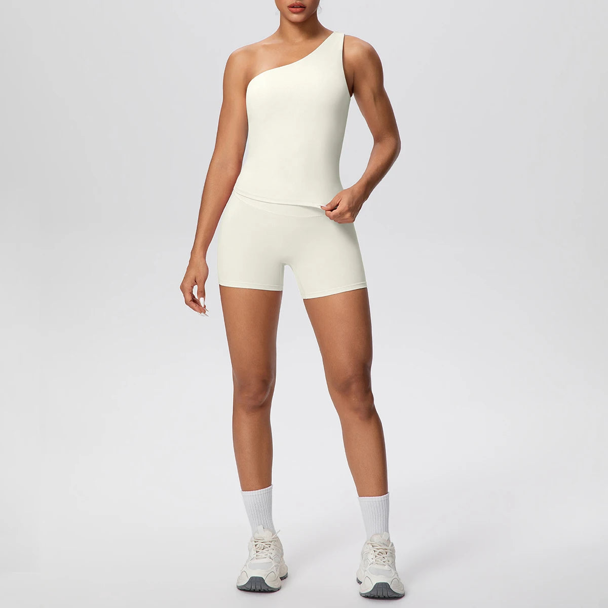 Customized Yoga Leggings Sports Top for Running Yoga Gym Fitness Summer Breathable Fitness Women's Shorts Sets
