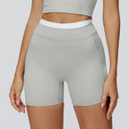 Wholesale Naked Feeling Yoga Shorts Women Ribbed Seamless Biker Shorts Fitness Running Workout Shorts