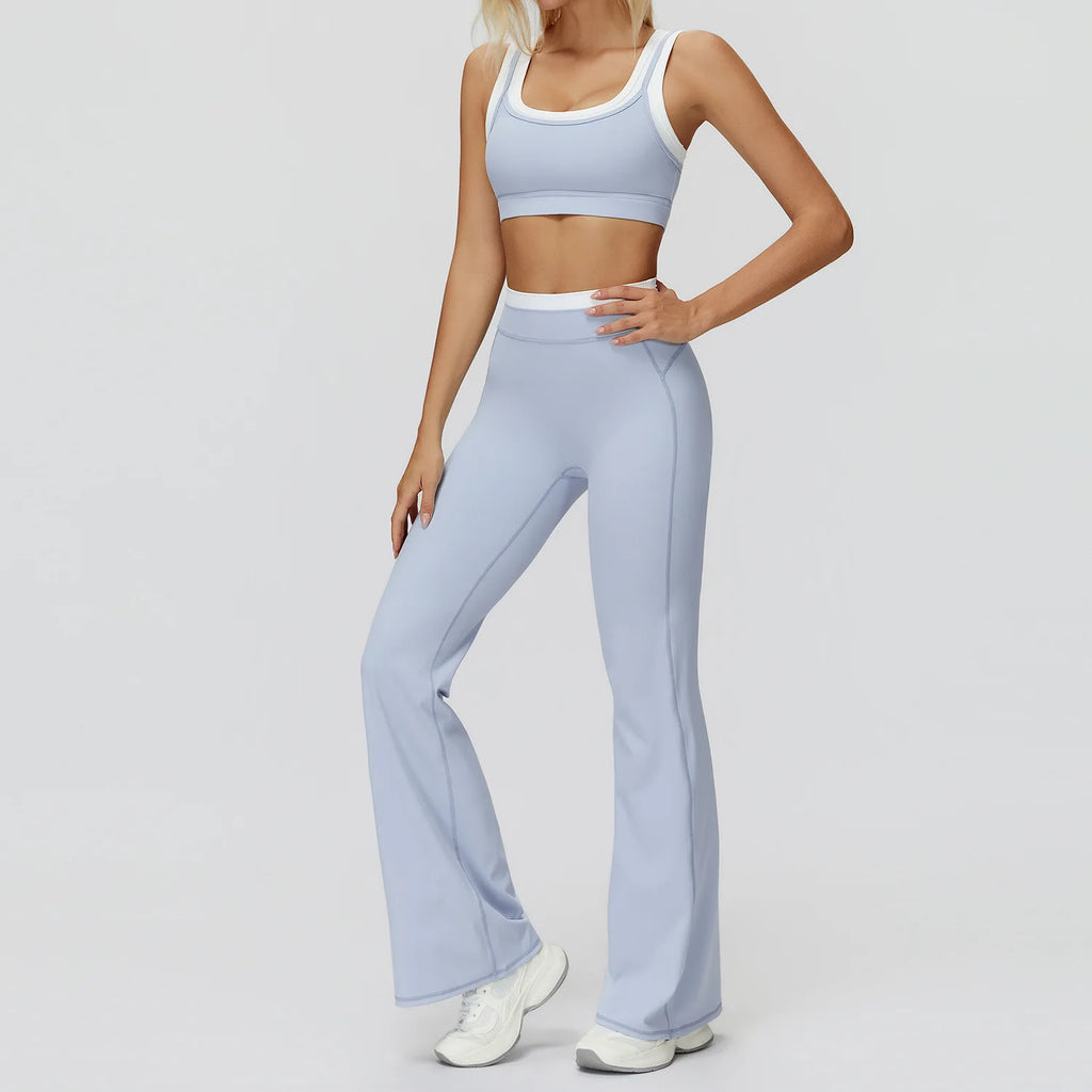Wholesale Naked Feeling Yoga Set Women 2 Piece Set High Waist Seamless Fitness Workout Sportswear Outfit