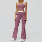 Wholesale Naked Feeling Yoga Set Women 2 Piece Set High Waist Seamless Fitness Workout Sportswear Outfit