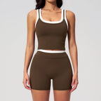Wholesale Naked Feeling Yoga Set Women 2 Piece Set High Waist Seamless Fitness Workout Sportswear Outfit