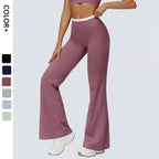 Factory Wholesale Women High Waist Workout Pants Gym Tights Activewear Naked Feeling Color Block Yoga Wear