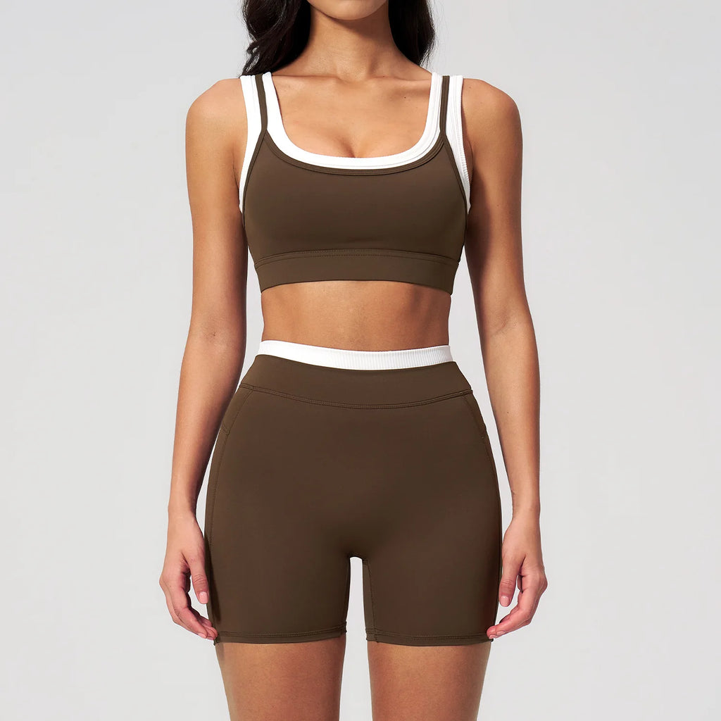 Wholesale Naked Feeling Yoga Set Women 2 Piece Set High Waist Seamless Fitness Workout Sportswear Outfit
