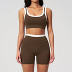 Wholesale Naked Feeling Yoga Set Women 2 Piece Set High Waist Seamless Fitness Workout Sportswear Outfit