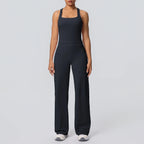 Volupie Diagonal Flow Racer Set | Top Racerback + Pantalón Wide Leg
