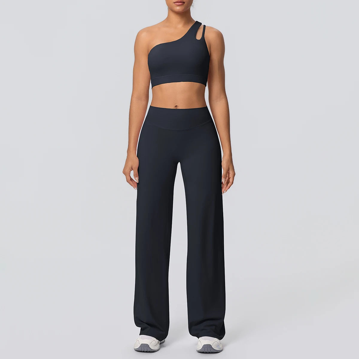 Volupie Diagonal Flow Set | Top Asimétrico + Pantalón Wide Leg