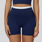 Wholesale Naked Feeling Yoga Shorts Women Ribbed Seamless Biker Shorts Fitness Running Workout Shorts