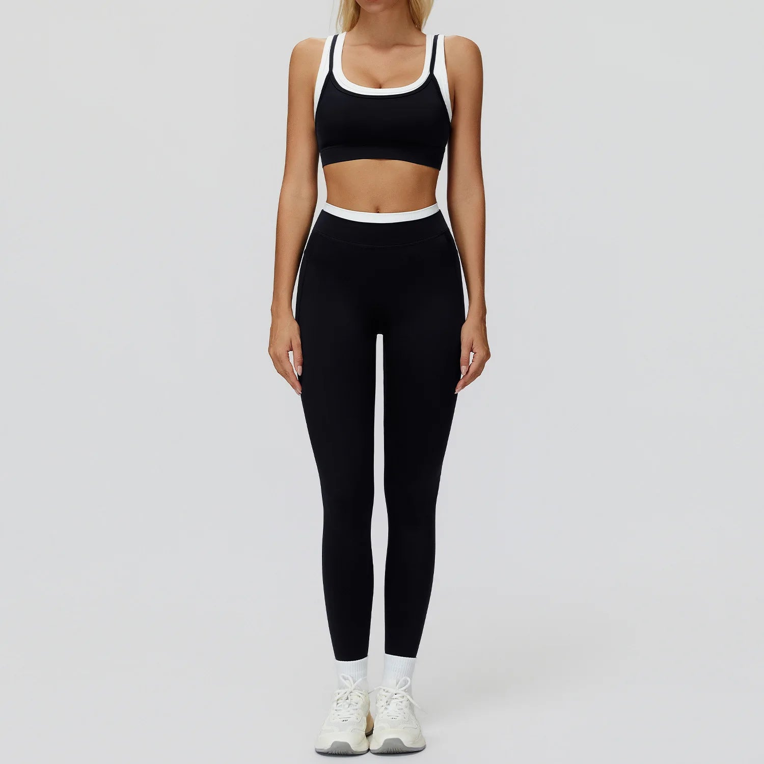 Wholesale Naked Feeling Yoga Set Women 2 Piece Set High Waist Seamless Fitness Workout Sportswear Outfit