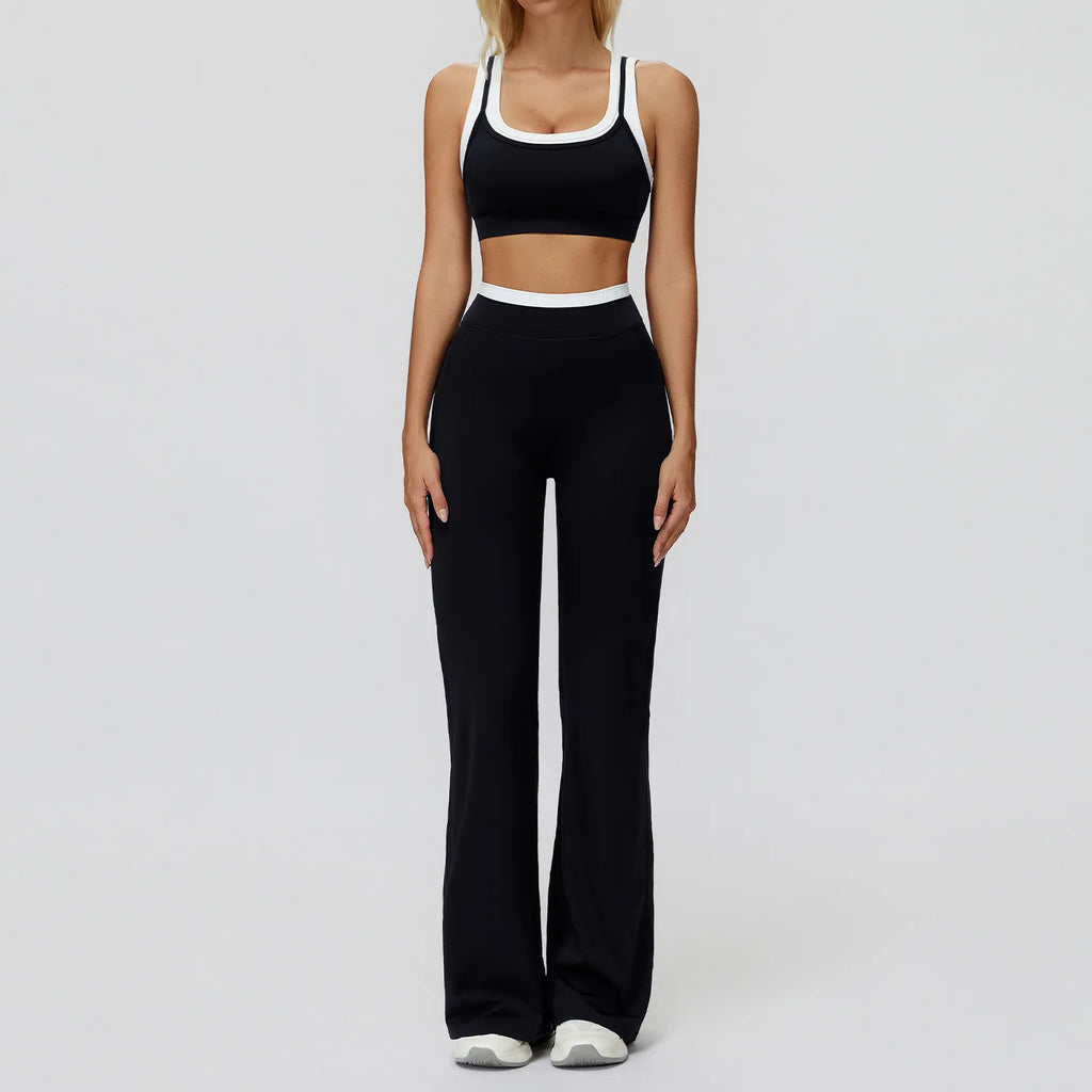 Wholesale Naked Feeling Yoga Set Women 2 Piece Set High Waist Seamless Fitness Workout Sportswear Outfit