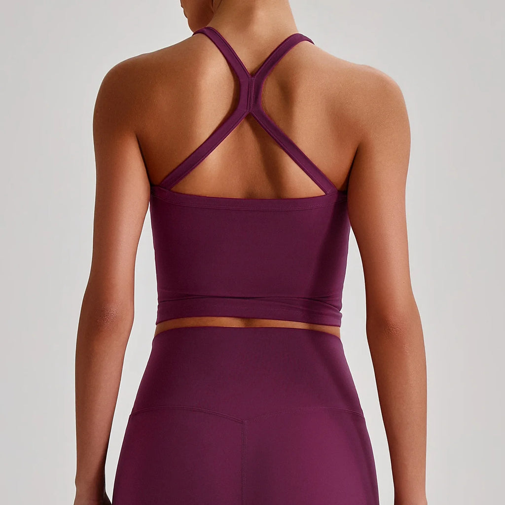 2026 Trend Butter Soft High Stretch Sports Bra Padded Yoga Bra Crop Top Workout Gym Cami Tank Top for Women